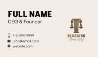 Brown Pillar Law Firm  Business Card Image Preview