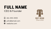 Brown Pillar Law Firm  Business Card Image Preview