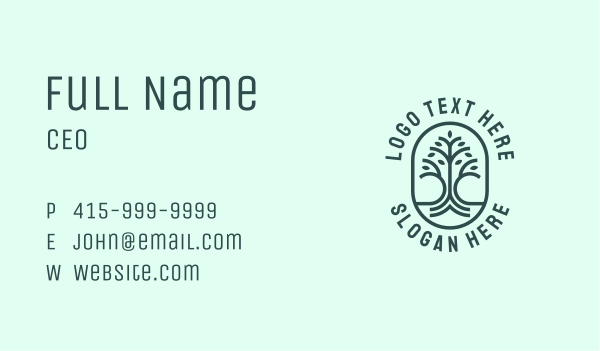 Holistic Charity Tree Business Card Design Image Preview