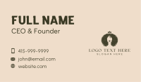 Curly Afro Hair Business Card Image Preview