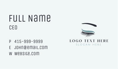 Beauty Lashes Salon Business Card Image Preview