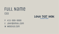 Greek Text Wordmark  Business Card Image Preview