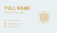 Gold Christian Cross Business Card Image Preview