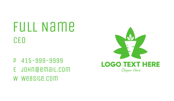 Cannabis Carrot Business Card Design Image Preview