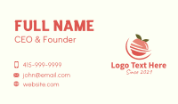 Organic Apple Fruit  Business Card Design