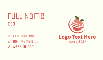 Organic Apple Fruit  Business Card Image Preview