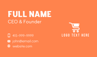 Grocery Shopping Cart Business Card Design