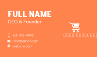 Grocery Shopping Cart Business Card Image Preview