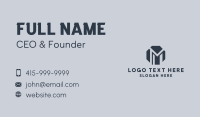 Octagon Tech Builder Letter M Business Card Image Preview