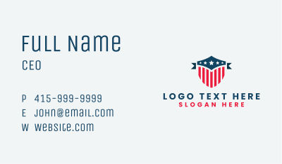 American Shield Defense Business Card Image Preview