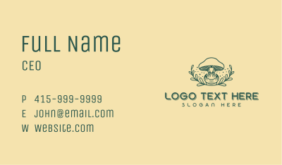 Herbal Mushroom Gardening Business Card Image Preview