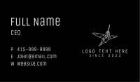 Low Poly Hummingbird Programming Business Card Image Preview