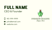 Green Rose Woman Business Card Image Preview