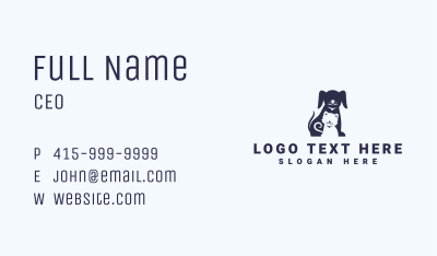 Cat Dog Veterinary Business Card Image Preview