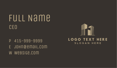 Building Property Developer Business Card Image Preview