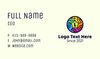 Colorful Star Ball Letter Business Card Image Preview