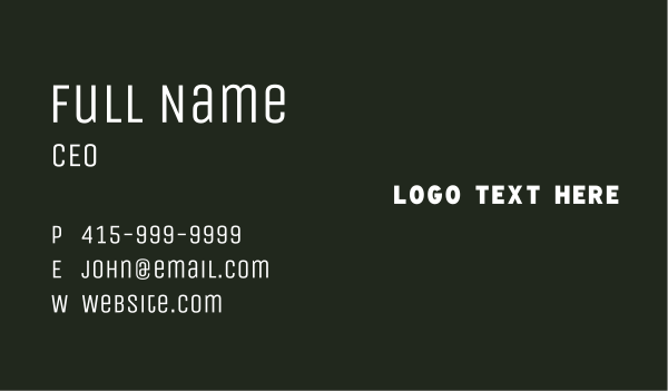 White Generic Business Business Card Design Image Preview