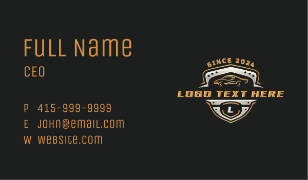 Detail Auto Garage Business Card Design Image Preview