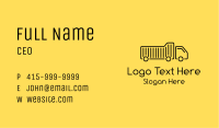 Monoline Dump Truck Business Card Image Preview