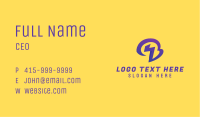 Purple Lightning Letter B Business Card Image Preview