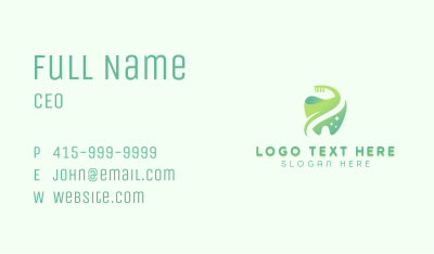 Dental Hygiene Toothbrush Business Card Image Preview