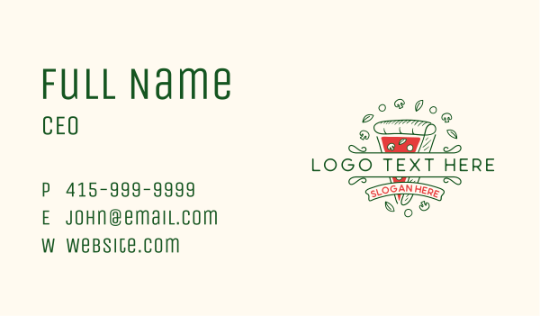 Pizza Food Restaurant  Business Card Design Image Preview