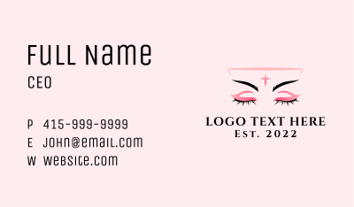 Beauty Model Eyelashes Business Card Image Preview