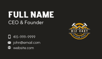 Hammer Contractor Carpentry Business Card Image Preview