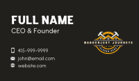 Hammer Contractor Carpentry Business Card Image Preview