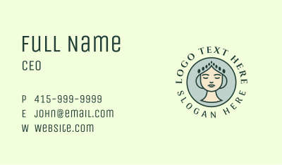 Wellness Woman Skincare Business Card Image Preview