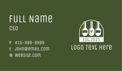 Bar Wine Bottles Business Card