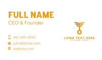 Golden Wing Key Business Card Image Preview