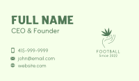 Hand Leaf Garden Business Card Image Preview