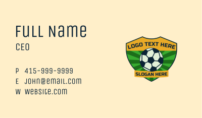 Soccer Sports Store Business Card