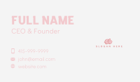 Quirky Girly Wordmark Business Card Image Preview