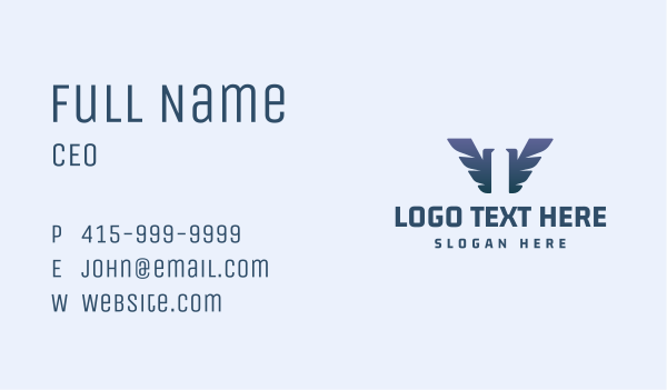 Wing Bird Letter T Business Card Design Image Preview