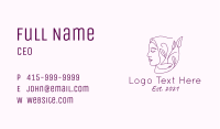 Purple Arabic Beauty  Business Card Image Preview