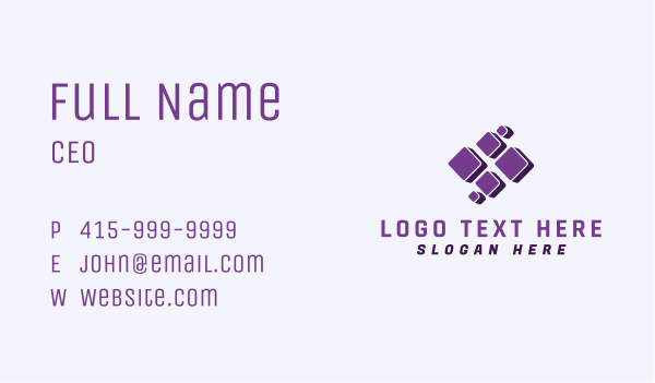 Computer Pixel Software Business Card Design Image Preview