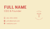 Classic Clothing Line Business Card Design