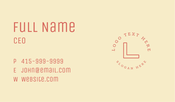 Classic Clothing Line Business Card Design Image Preview