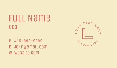 Classic Clothing Line Business Card Image Preview