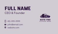 Violet Vintage Car Business Card Image Preview