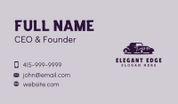 Violet Vintage Car Business Card Image Preview