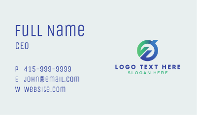 Circular Abstract Company  Business Card Image Preview