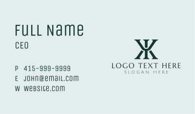 Corporate Company Letter Y Business Card Image Preview