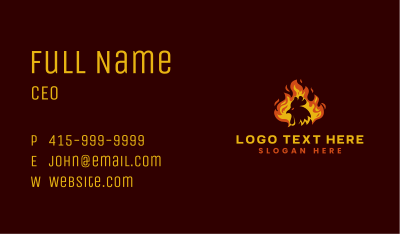 Hot Fire Chicken  Business Card Image Preview