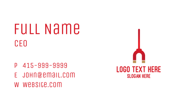 Red Magnet Stick  Business Card Design Image Preview