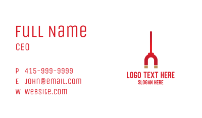 Red Magnet Stick  Business Card Image Preview