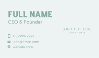 Premium Classic Wordmark Business Card Design