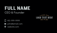 Urban Gothic Wordmark Business Card Design